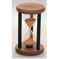 3 Minute Wooden Sand Timer (Screened) (3"x4.5")